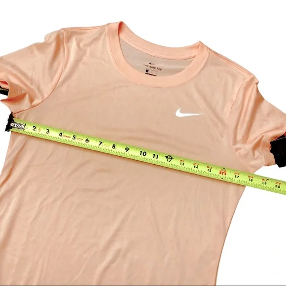 Nike Women’s Dri-Fit Training Workout Rose/Peach Tee Size S Short Sleeve Tee - Picture 6 of 7